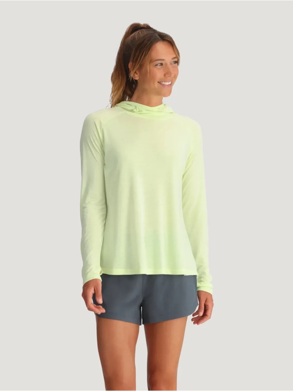 Lime Free Fly Bamboo Lightweight Hoodie
